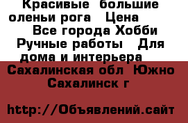 Красивые  большие оленьи рога › Цена ­ 3 000 - Все города Хобби. Ручные работы » Для дома и интерьера   . Сахалинская обл.,Южно-Сахалинск г.